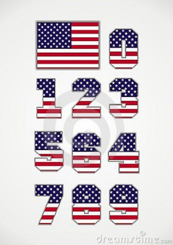 American Flag Alphabet Letters