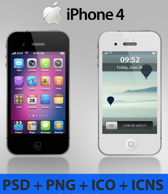 Apple iPhone 4 Icons Apple iPhone 4 Icons