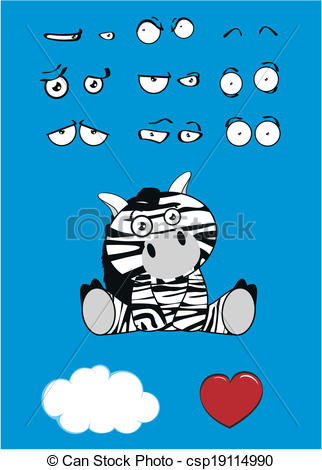 Baby Zebra Cartoon Baby Zebra Cartoon