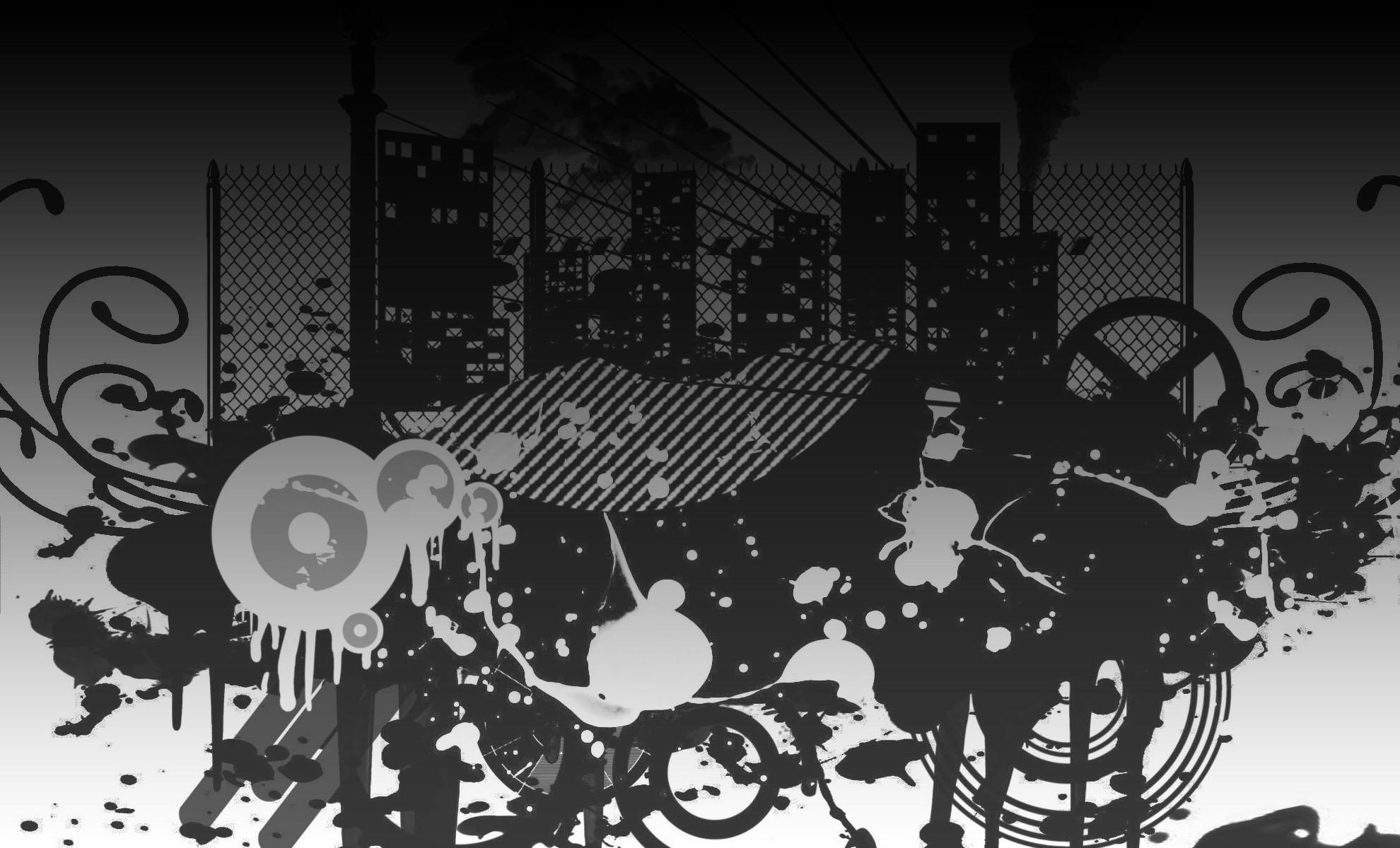 Background Black and White Art Designs
