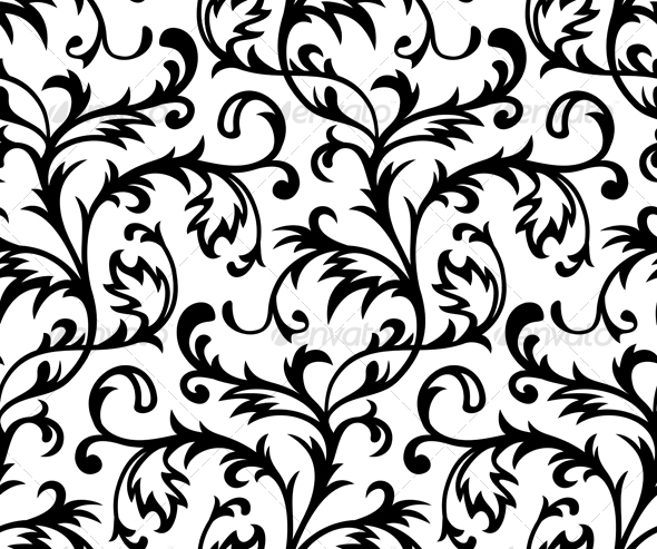 Black and White Swirl Pattern