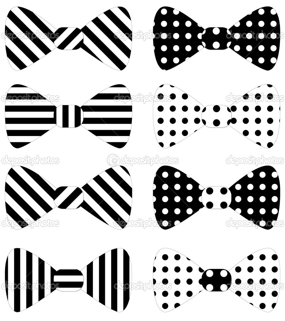 Black Bow Tie Vector Free