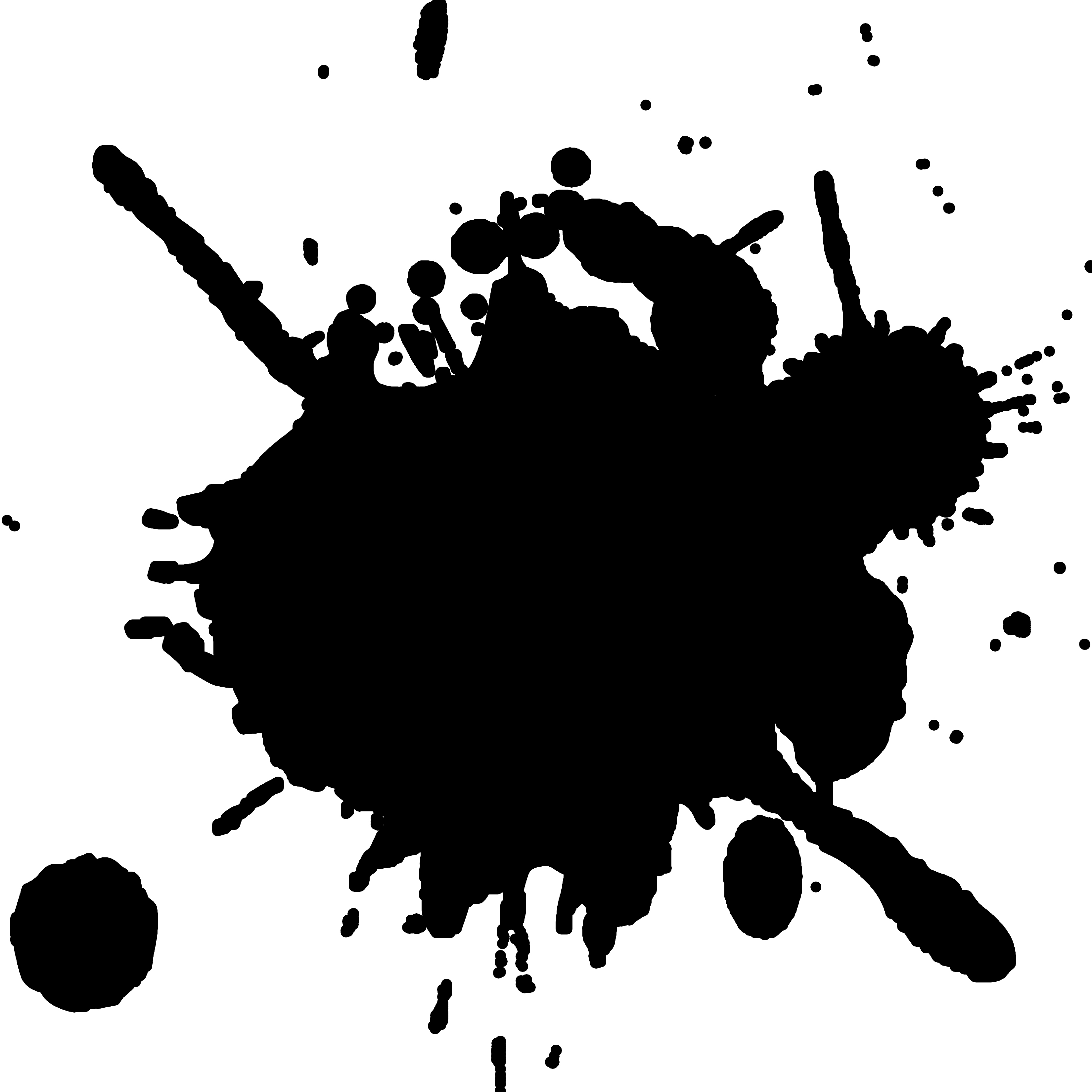 Black Paint Splatter Clip Art