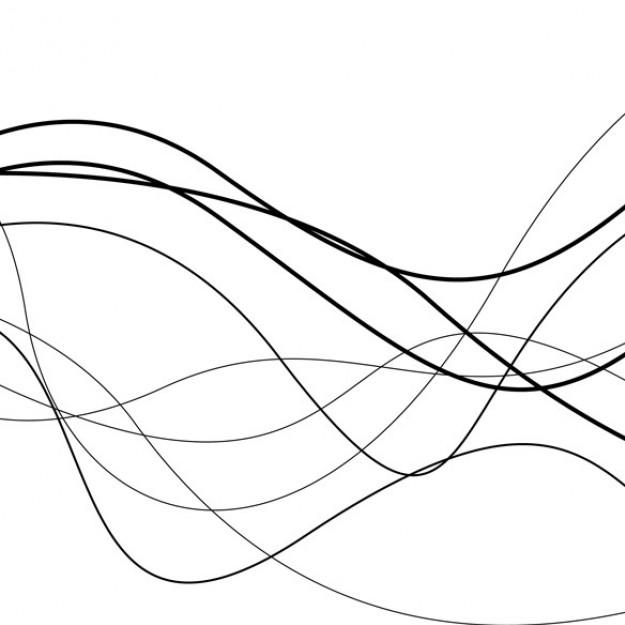 Black Wavy Line Vector