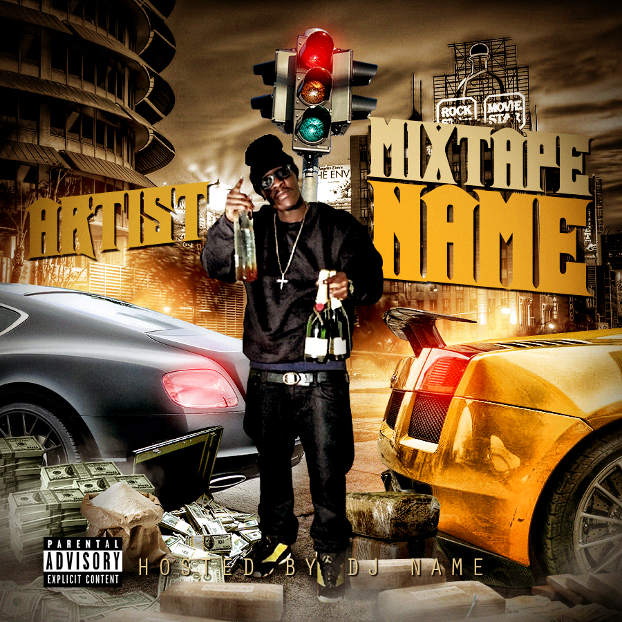 Blank Mixtape Cover PSD Templates Blank Mixtape Cover PSD Templates