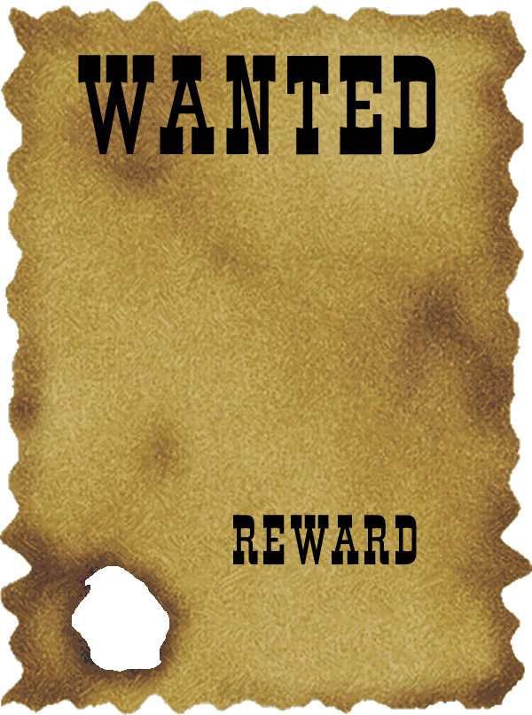Blank Most Wanted Poster Template