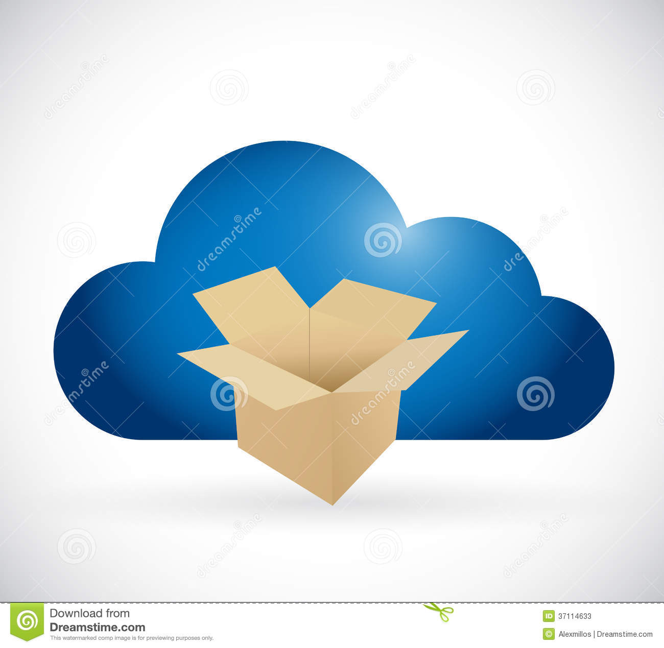 6 Box Cloud Storage Icon Images