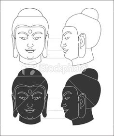 Buddha Head Vector Free