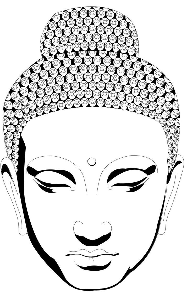 Buddha Outline Drawing