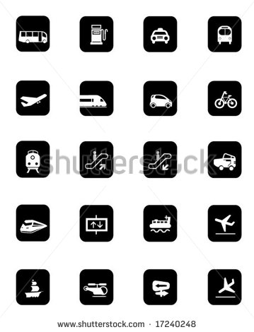 Bus Transportation Icon Vector