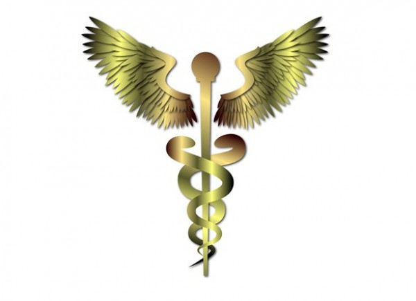 Caduceus Medical Symbol Vector