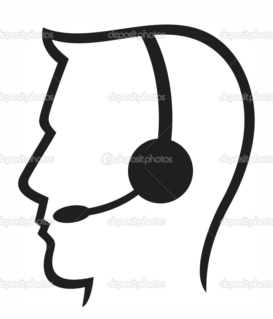 Call Center Headset Clip Art