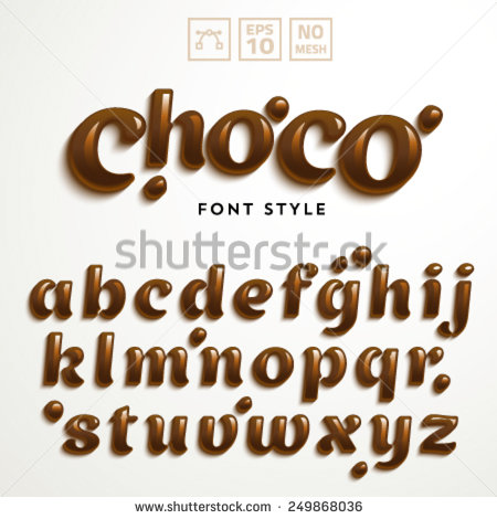 Candy Font Letters Alphabet