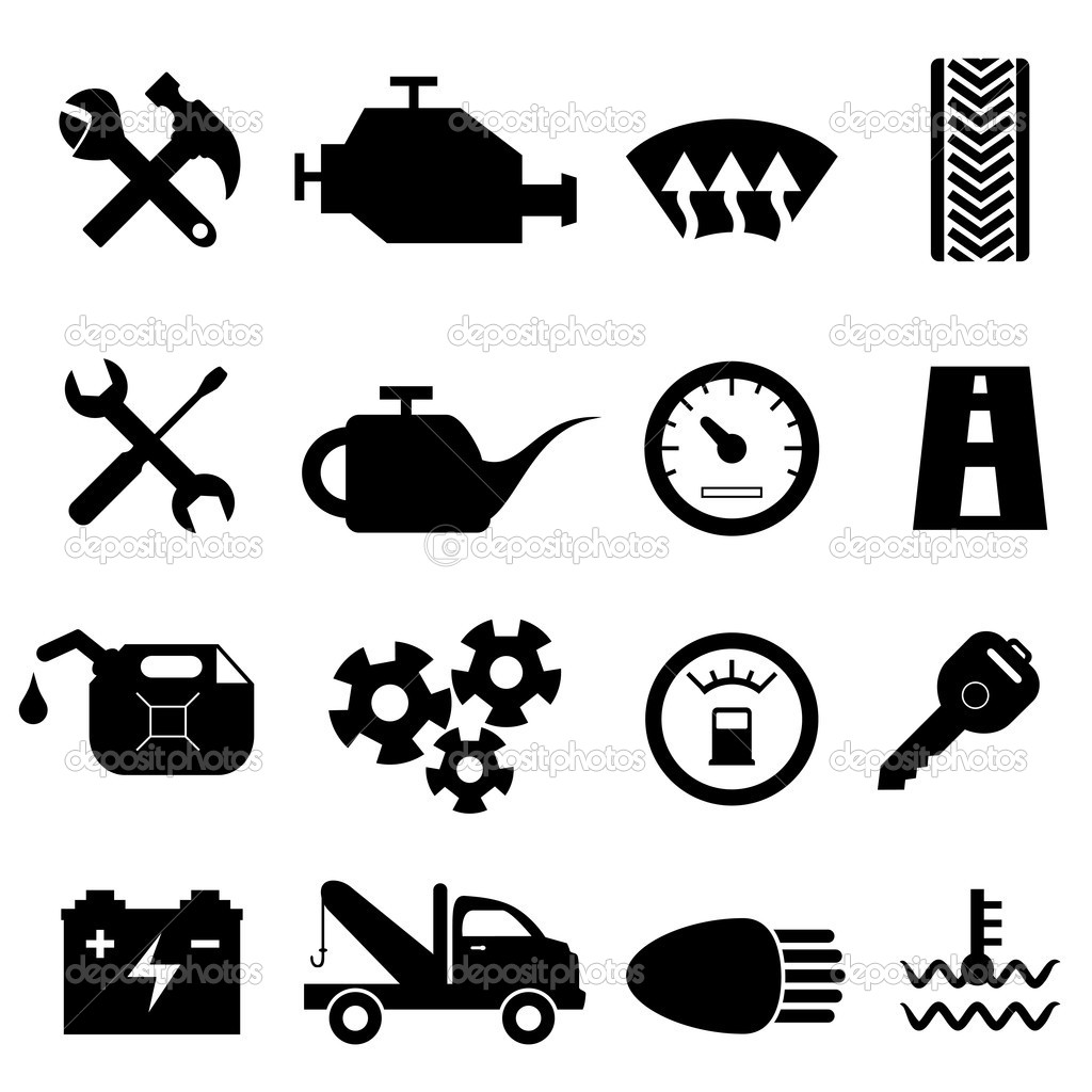 Car Maintenance Icons