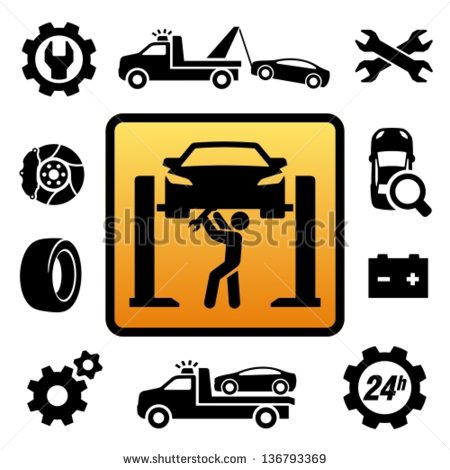 Car Repair Icon Vector