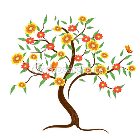 Cartoon Flower Tree