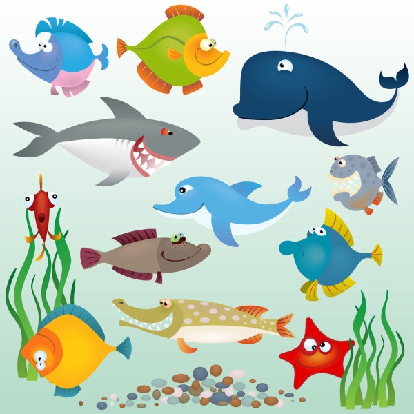 Cartoon Sea Creatures