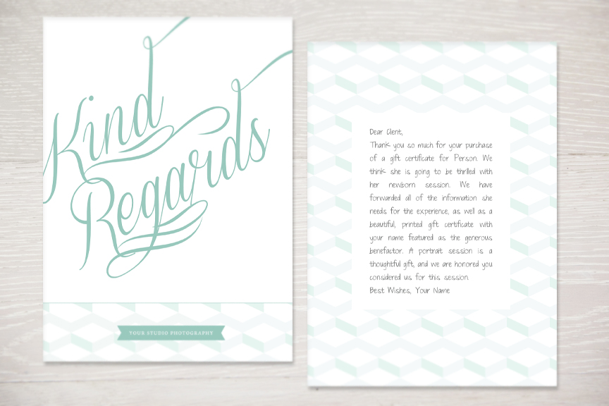 Client Thank You Cards Template