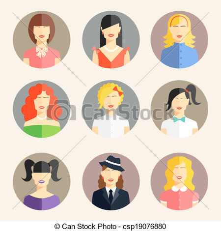 Clip Art Women Avatar