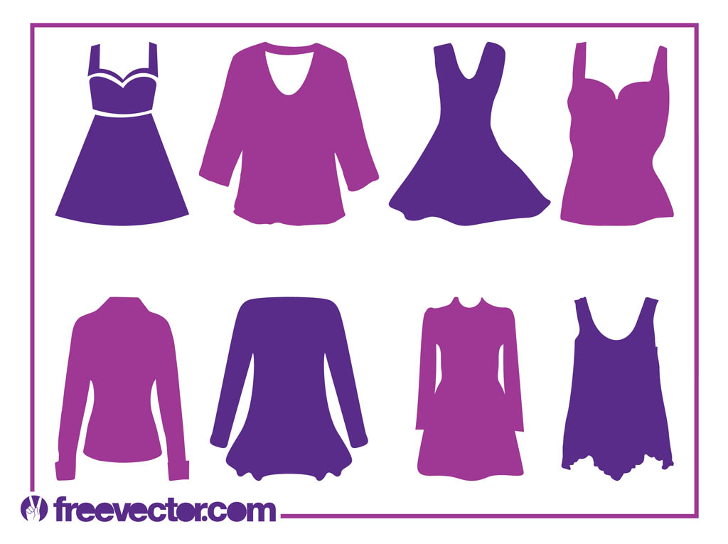 Clothes Silhouette Vector Free Clothes Silhouette Vector Free