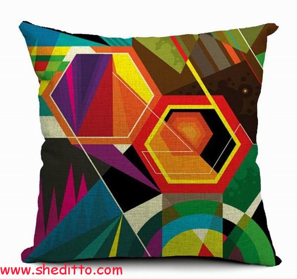 Colorful Abstract Geometric Designs
