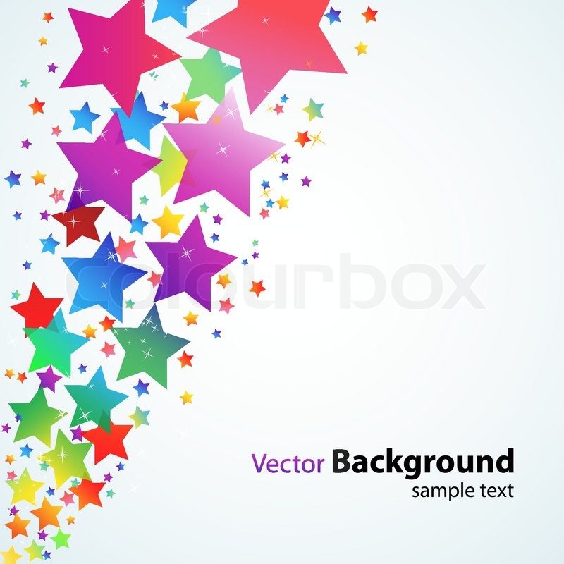 Colorful Cartoon Backgrounds with Stars