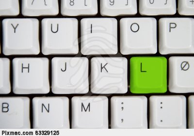 Computer Keyboard Letters