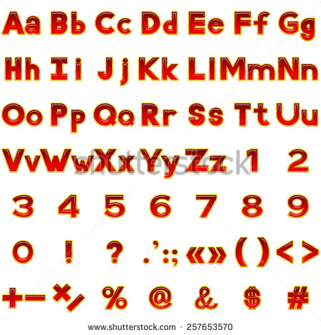 Computer Letters and Numbers