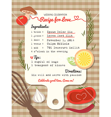 Creative Recipe Card Design