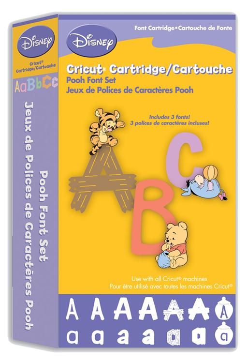 Cricut Disney Cartridge Pooh Font Set