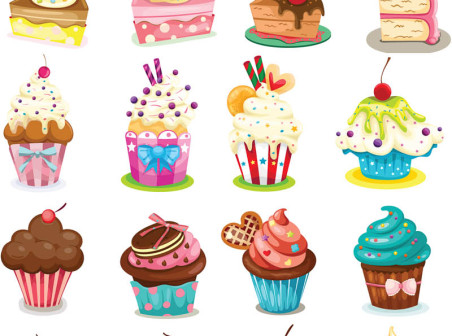 Cupcake Birthday Cake Cartoon Cupcake Birthday Cake Cartoon