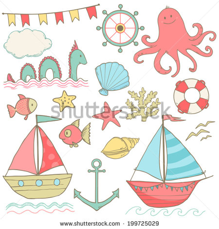 Cute Girly Summer Clip Art