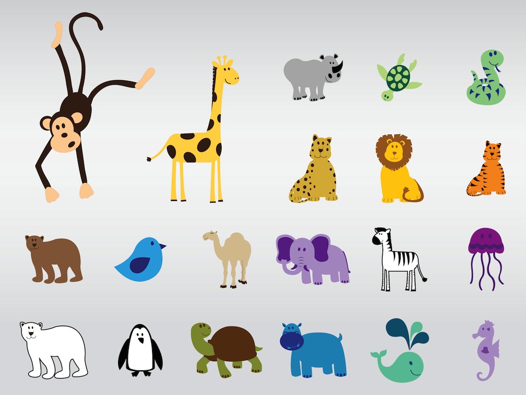 Cute Vector Animals Cute Vector Animals