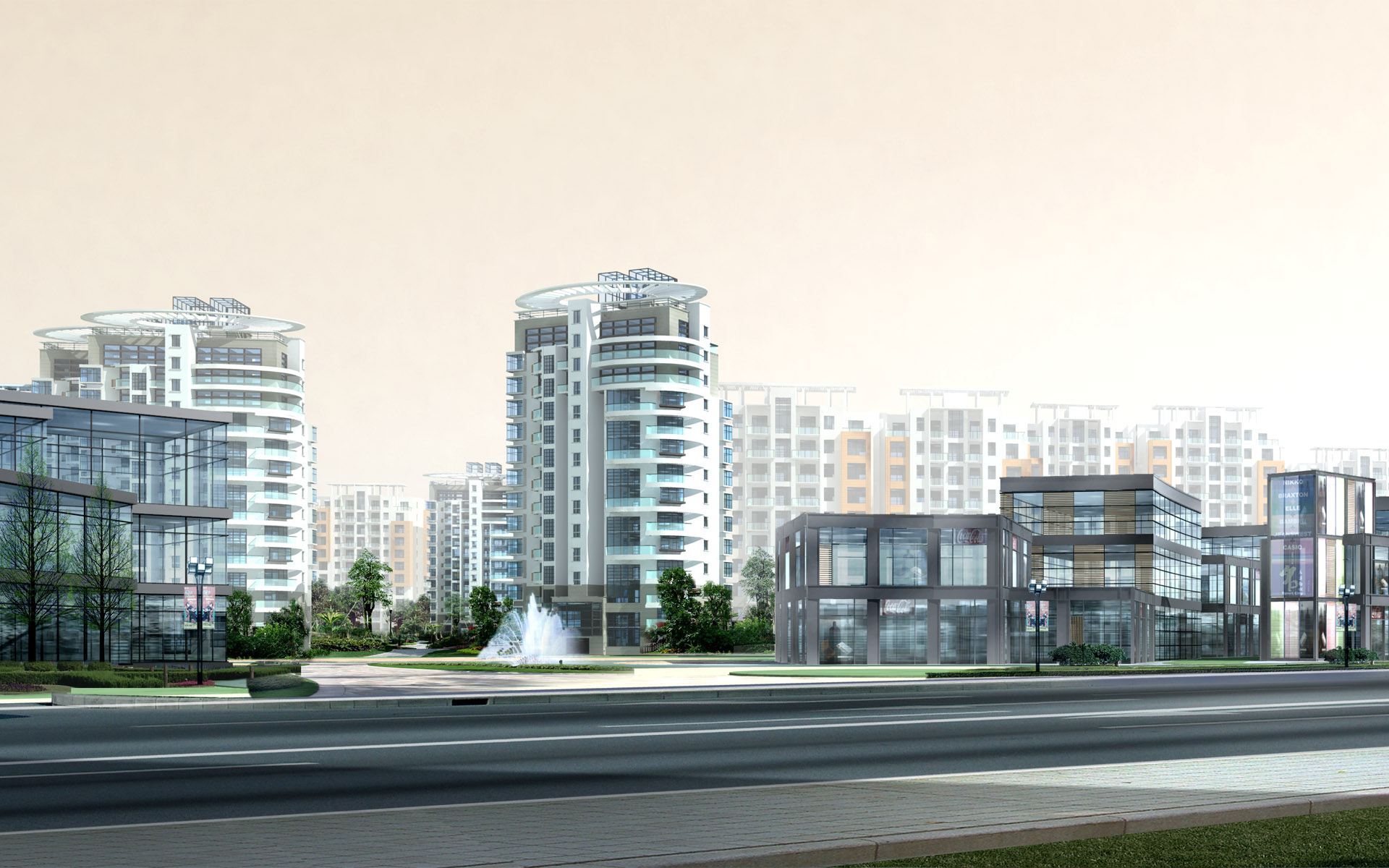 D Architectural Rendering of Residential Buildings ãArchitectural