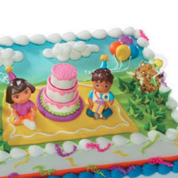 Dora and Diego Birthday Cake