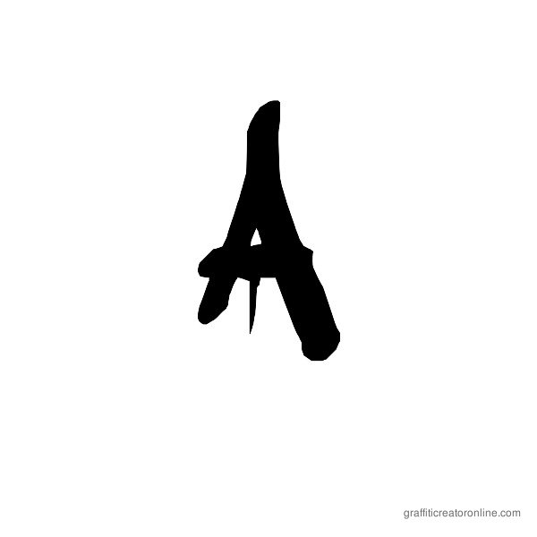 Dripping Graffiti Alphabet Letters Dripping Graffiti Alphabet Letters