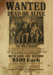 Examples of Old West Wanted Posters