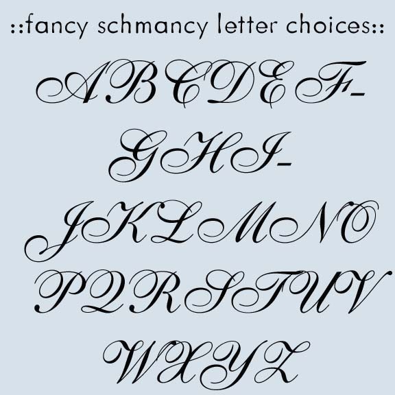 Fancy Letter Fonts Tattoo Lettering