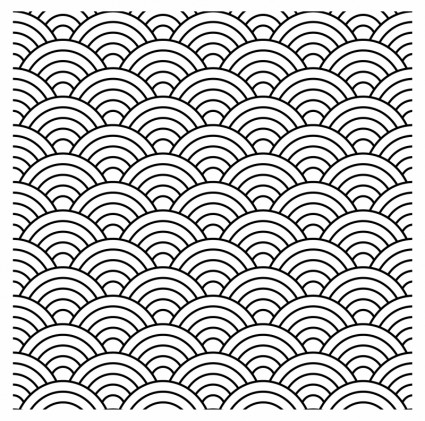 Fish Scale Pattern Vector