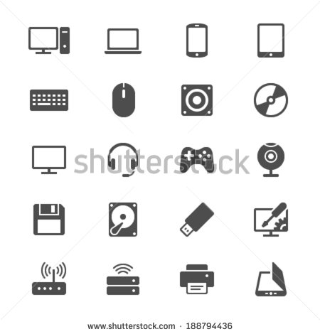 Flat Computer Icon