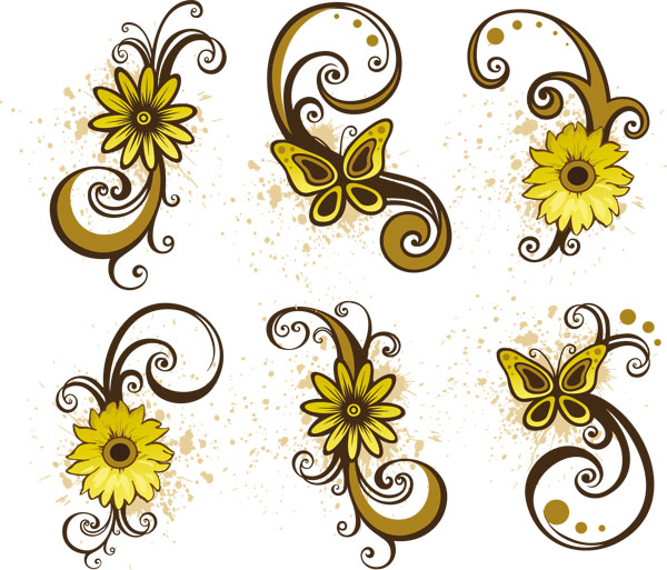17 Paisley Swirl Floral Vector Graphics Images