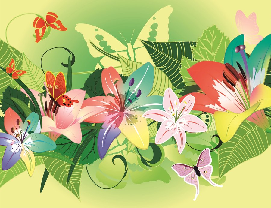 Flower Garden Vector