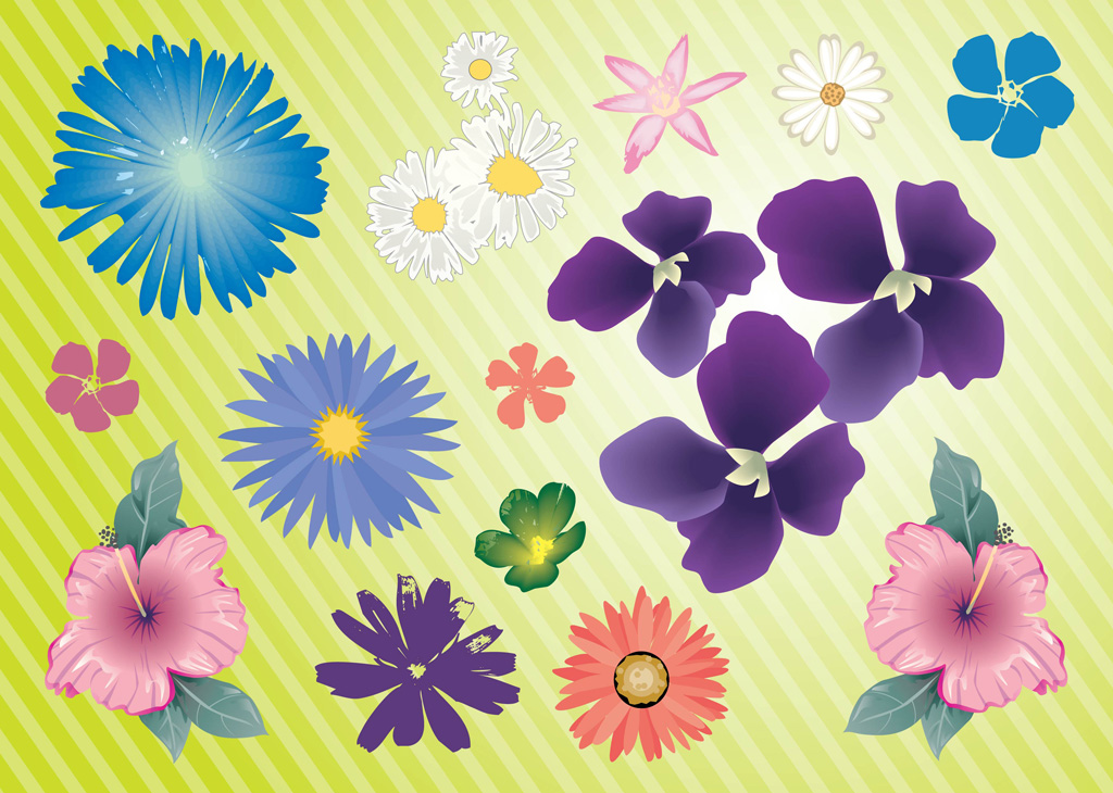 Flower Garden Vector Flower Garden Vector