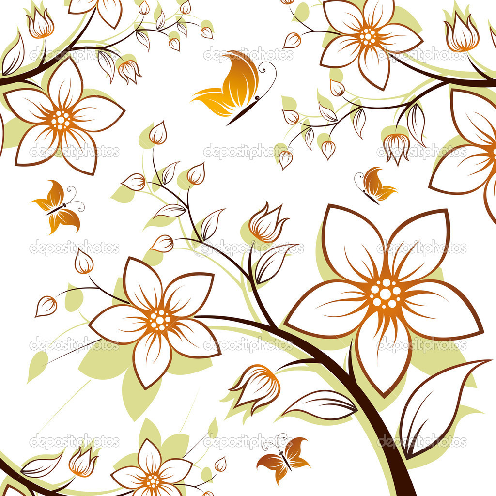 Flower Vector Clip Art Tree