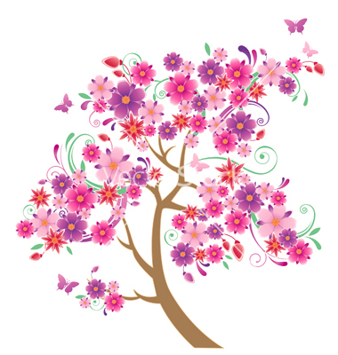 Flowering Tree Clip Art