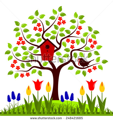 Flowering Tree Vector