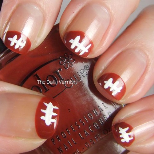 Football Nail Art Design