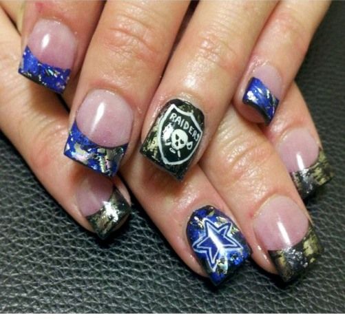 Football Nail Art Design