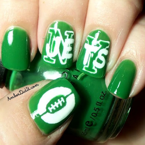 Football Nail Art Design