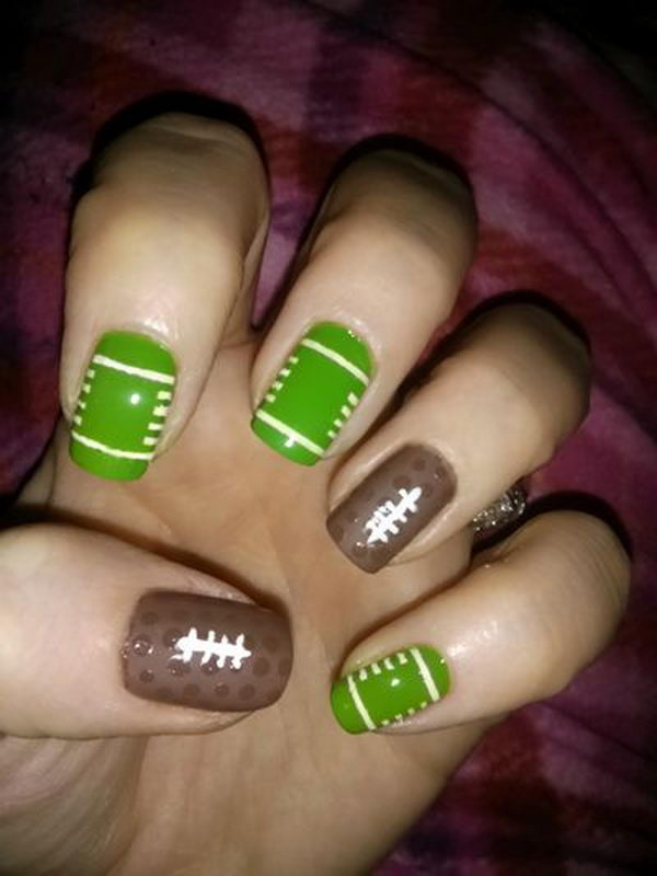 Football Nail Art